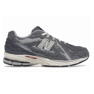 New Balance Gray Suede Mesh Running Sneakers